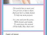 Baby Shower Invite Poem Baby Shower Invitations and Wording Examples