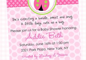 Baby Shower Invite Poem Girl Wording for Baby Girl Shower Invitations