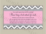 Baby Shower Invite Wording Bring A Book Color Options 3×5 Bring A Book Invitation Insert with