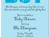 Baby Shower Invite Wording for Boy Oh Boy Script Invitations Myexpression 17344