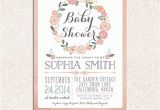 Baby Shower Invites Etsy Adore Baby Custom Baby Shower Invitation Card Floral by