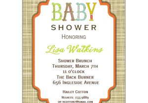 Baby Shower Invites Unisex Letter Perfect Uni Baby Shower Invitations