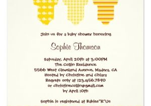 Baby Shower Invites Unisex Uni Baby Shower Invitation 5 25" Square Invitation Card