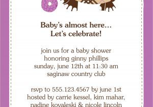 Baby Shower Invites Wording Samples Baby Shower Invitations Wording