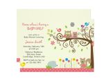 Baby Shower Invitions Cute Pink Owl Girl Baby Shower Invitations