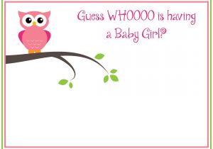 Baby Shower Its A Girl Invitations Free Free Printable Girl S Owl Baby Shower Invitations