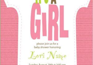Baby Shower Its A Girl Invitations Free It S A Girl Baby Shower Invitation Printable Digital