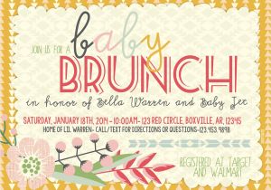 Baby Shower Luncheon Invitation Wording 23 Simple Brunch Invitation Card Designs for Your