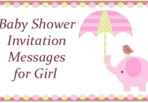 Baby Shower Messages for Invitations Baby Shower Invitation Messages for Girl