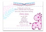 Baby Shower Quotes for Girl Invitations Baby Shower Invitation Wording for A Girl