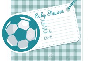 Baby Shower soccer Invitations soccer Baby Shower Invite Card Stock Vector Image