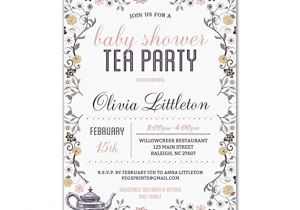 Baby Shower Tea Party Invitations Free Tea Party Baby Shower Invitations Fullxfull