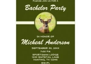 Bachelor Party Invites Funny Funny Animal Hunter Bachelor Stag Party Invitation 5 Quot X 7