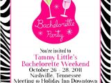 Bachelorette Party Invitation Examples Zebra Print Bachelorette Party Invitation Card Sample