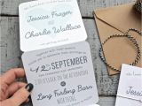 Back Pocket Wedding Invitations Pocket Wedding Invitation Kits Simple and Stylish Design