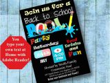 Back to School Pool Party Invitation Back to School Pool Party Invitation Printable by byministore