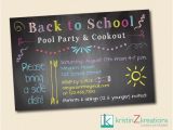 Back to School Pool Party Invitation Pin by Allison Porretto On Girls Pinterest