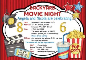 Backyard Movie Party Invitation 90 Best Images About Invitations On Pinterest Rehearsal