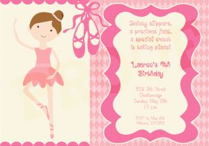Ballerina Birthday Invitation Template Free 40 Ballerina Invitation Wording 1000 Images About