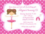 Ballerina Birthday Invitation Template Free Ballerina Birthday Invitations Ideas Free Printable