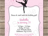 Ballerina Birthday Invitation Template Free Ballerina Party Invitations Template Birthday Party