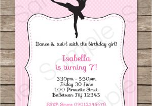 Ballerina Birthday Invitation Template Free Ballerina Party Invitations Template Birthday Party