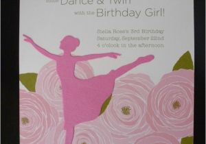 Ballerina Party Invites A Ballerina Birthday Party Honest to Nod