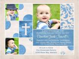 Baptism and Birthday Party Invitations Chic Baptism or Christening Invitation Baby 39 S Photos Cross