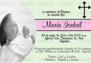 Baptism Invitation Wording In Spanish Catholic Baptism Invitations In Spanish