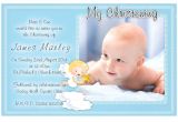 Baptism Invitations for A Boy Free Christening Invitation Template