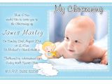 Baptism Invitations for A Boy Free Christening Invitation Template