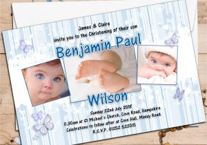 Baptism Invitations for Boy and Girl Baptism Invitation Baptism Invitations for Boys New