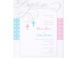 Baptism Invitations for Boy and Girl Boy and Girl Twins Baptism Invitation