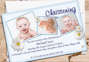 Baptism Invitations for Boy and Girl Personalised Christening Invitations Personalised