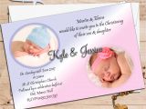 Baptism Invitations for Boy and Girl Twin Baptism Invitations Twin Boy and Girl Baptism