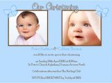 Baptism Invitations for Twins Personalised Boy Twins Christening Invitations