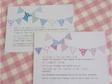 Baptism Invitations Online Uk Bunting Personalised Christening Invitations by Little