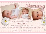 Baptism Invitations Postcard Style Christening Invitation for Baby Girl Christening