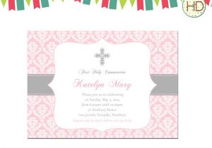 Baptism Invites Walgreens First Munion Invitation Munion Party First by