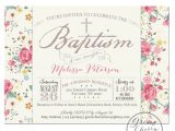 Baptism Printable Invitations Printable Baptism Invitation Girl Baptism by