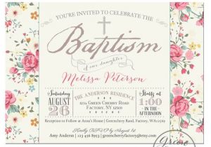 Baptism Printable Invitations Printable Baptism Invitation Girl Baptism by