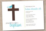 Baptism Printable Invitations Printable Baptism Invitations Blue and Brown Sparrow Bird and