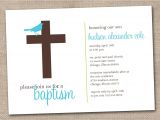 Baptism Printable Invitations Printable Baptism Invitations Blue and Brown Sparrow Bird and