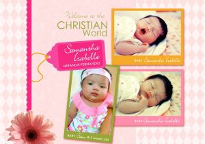 Baptismal Invitation for Baby Girl Philippines Customized Birthday and Christening Invitation