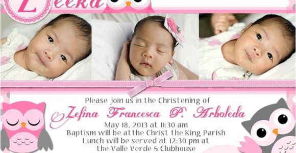 Baptismal Invitation for Baby Girl Philippines Supplier List for Baptism Mommy Ginger