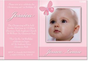 Baptismal Invitation Layout for Baby Girl Cu580 Girl butterfly Christening Girls Christening