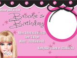 Barbie Birthday Invitation Card Free Printable 40th Birthday Ideas Birthday Invitation Barbie Template