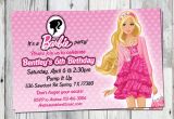 Barbie Birthday Invitation Card Free Printable Barbie Birthday Invitation Printable Doll by Partyprintouts
