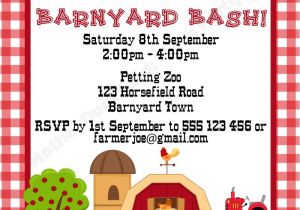 Barnyard Party Invitation Wording Mother Duck Said "lets Party " Barnyard Birthday Party