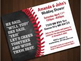 Baseball Bridal Shower Invitations Baseball themed Wedding Shower Invitation Printable